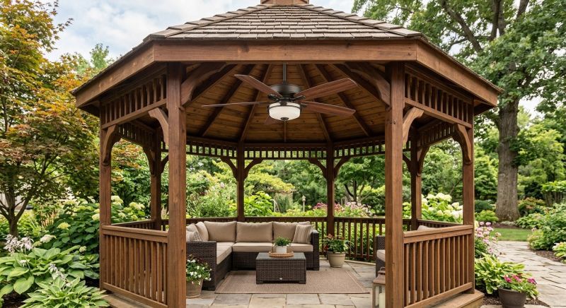 Gazebo Fan Installation in Kansas City, KS